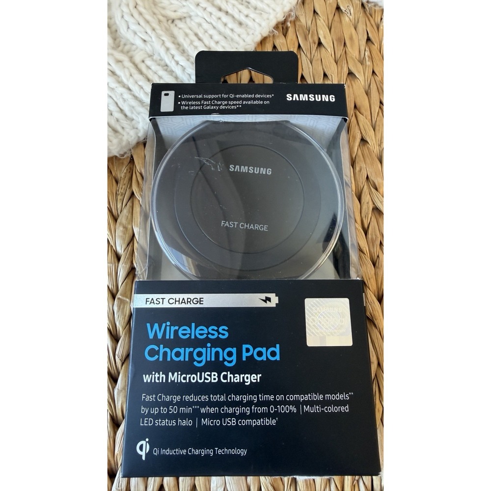 Samsung Fast Charge Wireless Charging Pad (EP-PN920TBEGUS) QI Compatible - Black